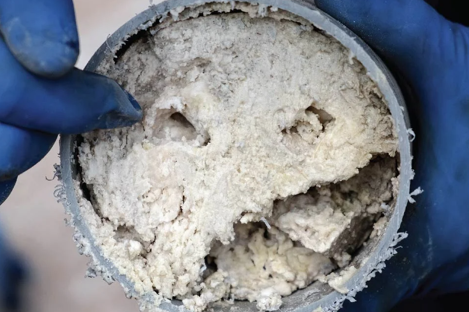 drain clog pipe potassio white