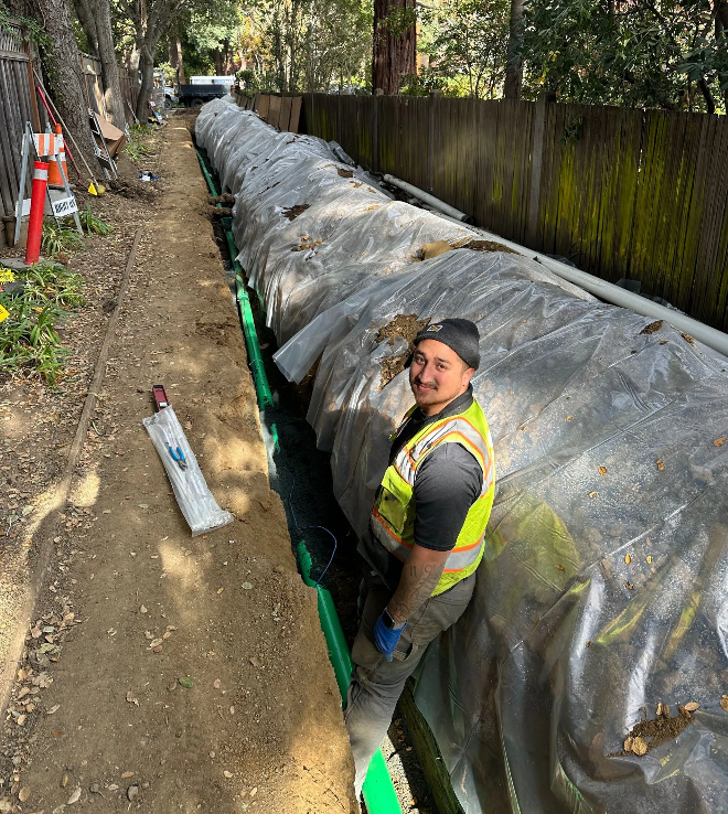 sewer line project installation in san mateo ca